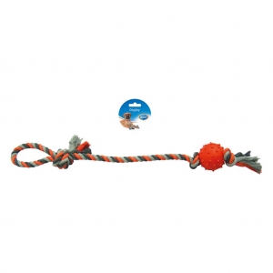 Παιχνίδι Σχοινί μπάλα λαστιχένια με θηλιά, 60cm